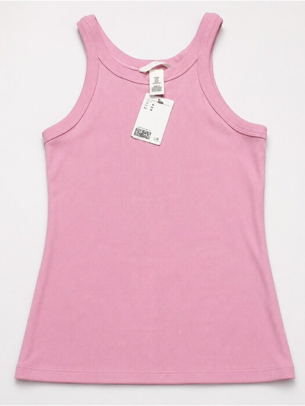 H&M Ribbed Tank Top – Pink – Size Medium – NWT